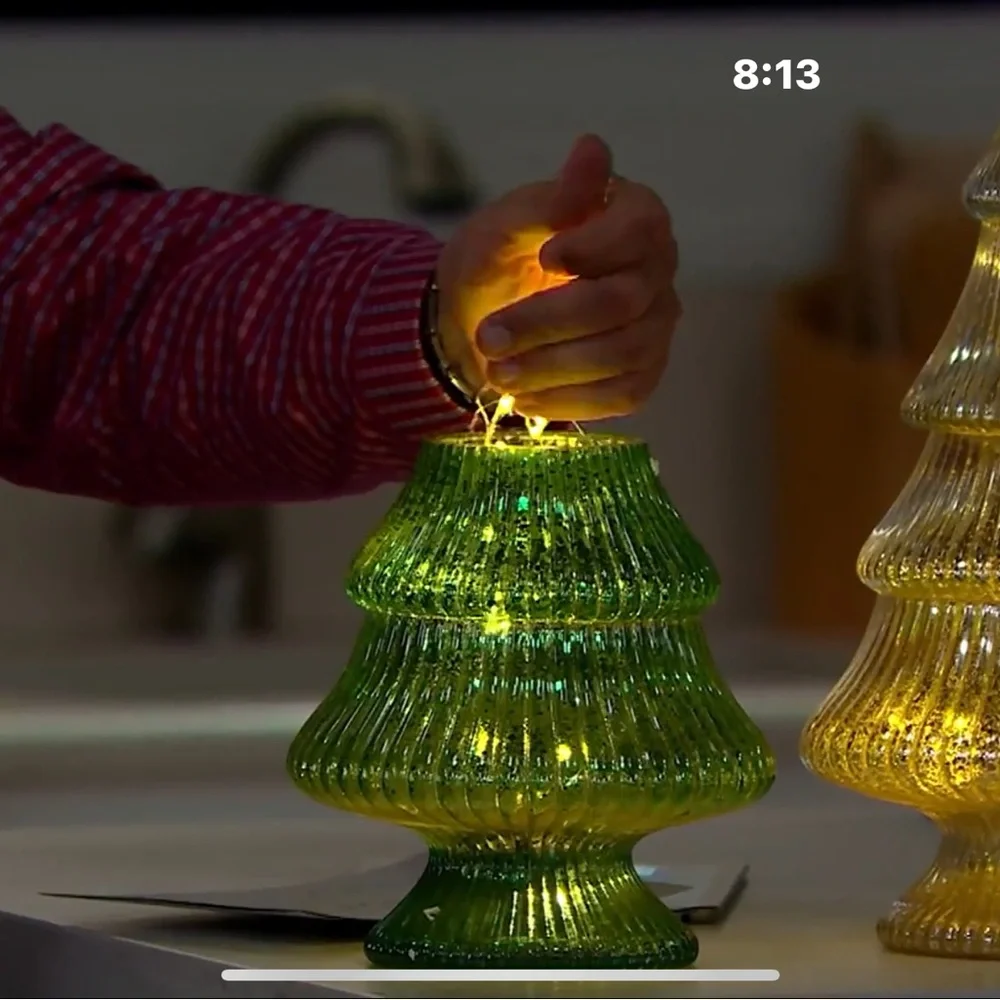 Illuminated Glass Fluted Tree by Valerie Parr Hill - Picture 6 of 8